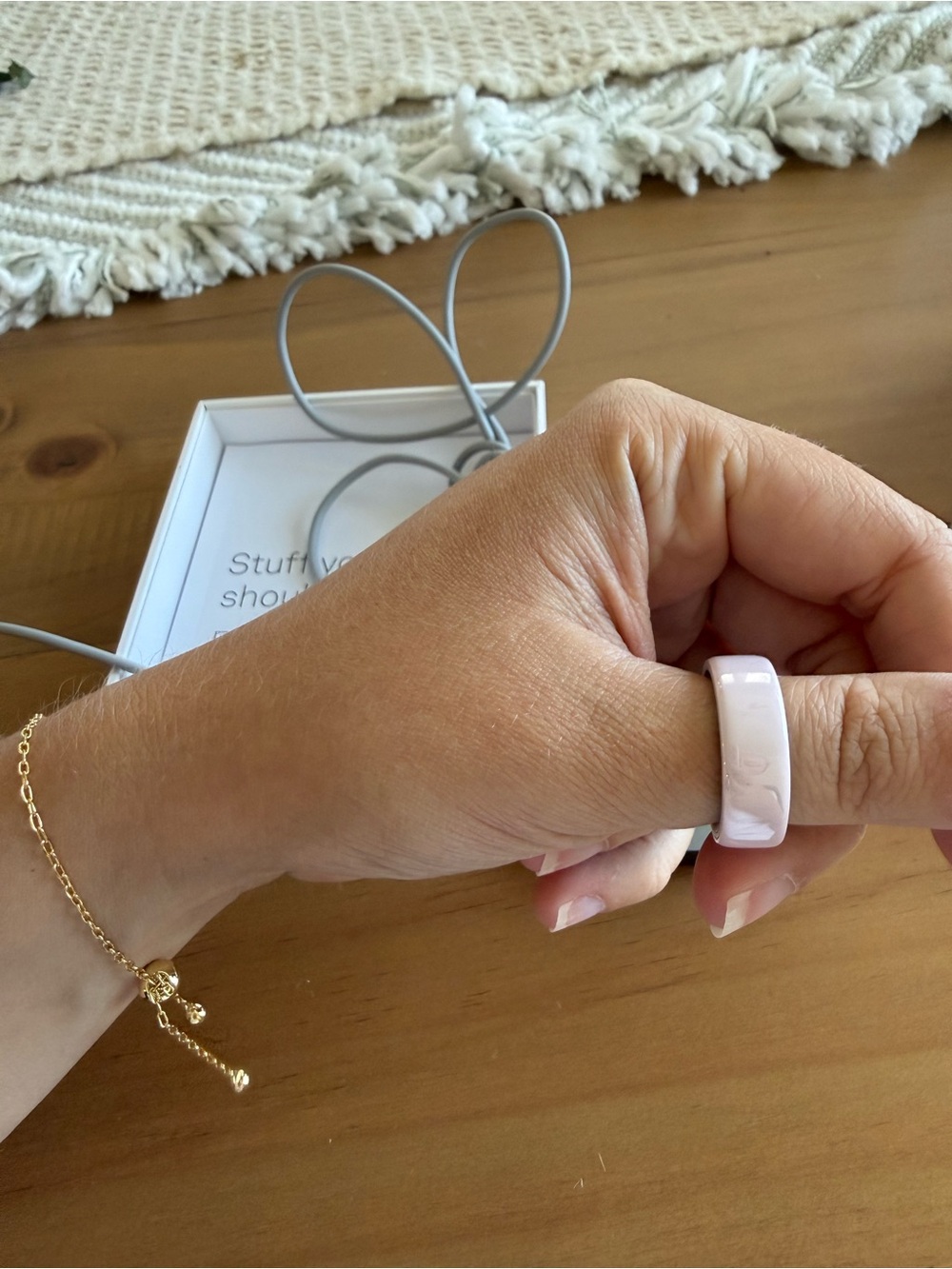 Oura ring Ceramic Ring - Pink